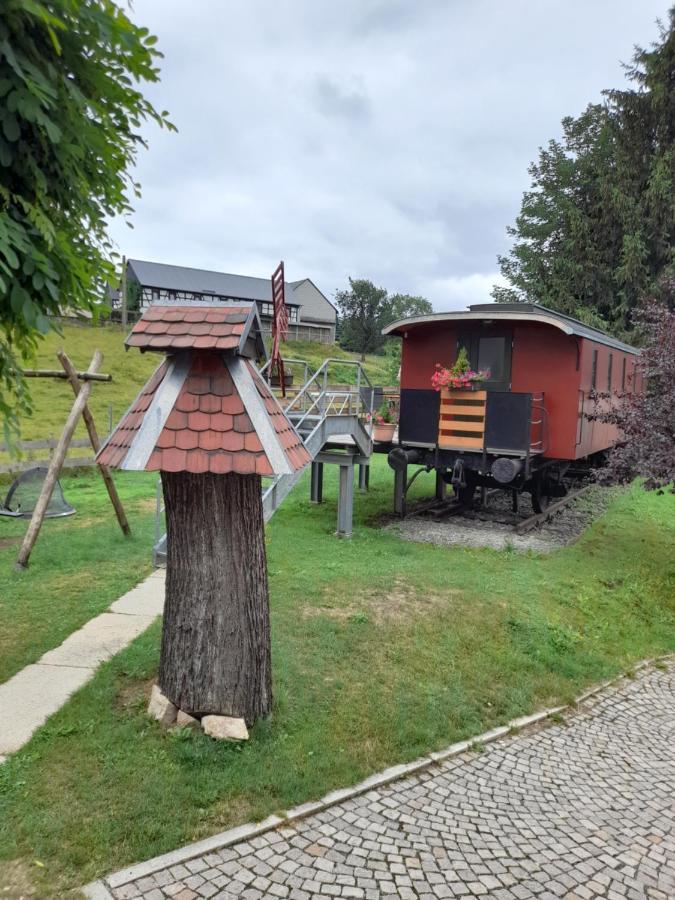 Eisenbahnromantik Im Urlaub Heinsdorfergrund Exterior foto