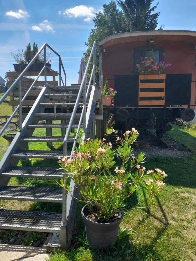 Eisenbahnromantik Im Urlaub Heinsdorfergrund Exterior foto